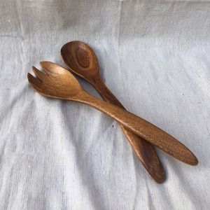 Wooden serving spoons